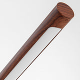 Modern LED Wood Grain Table Lamp Creative Nordic Bedroom Study Computer Table Bedside Copper Lamp Luxury Model Room Home Decoration