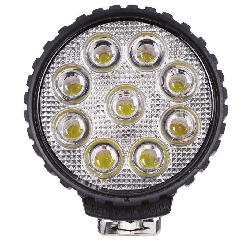 Industry And Mining Engineering Spotlight Cross-country Light 27w Floodlight LED Work Light Highlight Spotlight