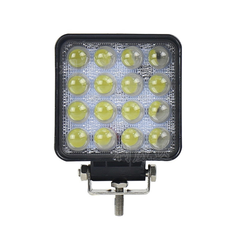 The Vectra Concentrated Floodlight LED Work Light Square Car Repair Car 48 W Lamp Lens To Shoot The Light
