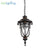 Vintage Pendant Lamps Traditional Outdoor Ceiling Light Hanging Textured Black Villa Pavilion Pendant Lights For House Porch