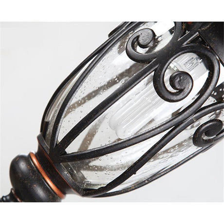 Vintage Pendant Lamps Traditional Outdoor Ceiling Light Hanging Textured Black Villa Pavilion Pendant Lights For House Porch