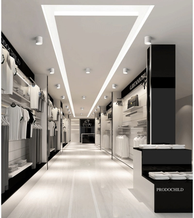 Dimmable LED Downlights 6W 9W 12W 15W 20W COB LED Ceiling Spot Lights AC110-220V No opening Ceiling lamps Cylinder LED Wall Lamp