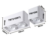 NEW arriver LED COB downlight 7W 10W 20W surface mounted downlight CRI90 24 degree led down light for art museum lighting