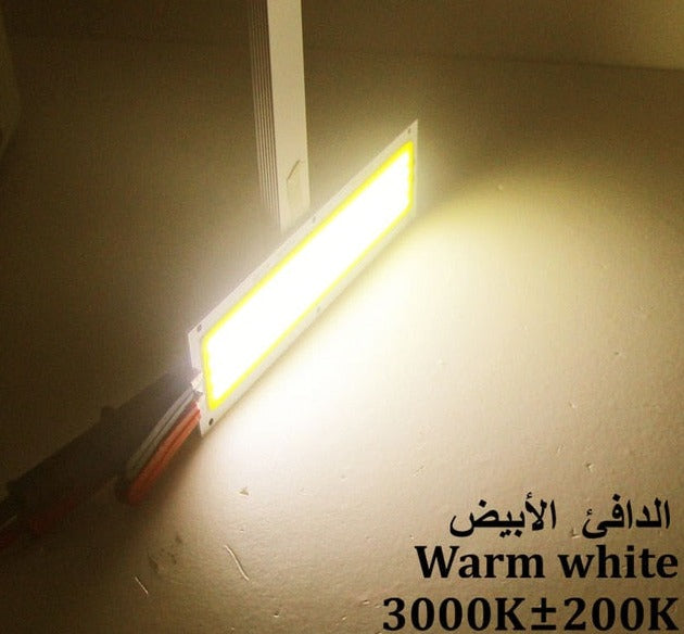 Big Promotion !!! Ultra Bright 1300LM 12W COB LED Light Strip 12V DC for DIY 12V Lights Work Lamps Home Bulbs 120*36MM COB Chip