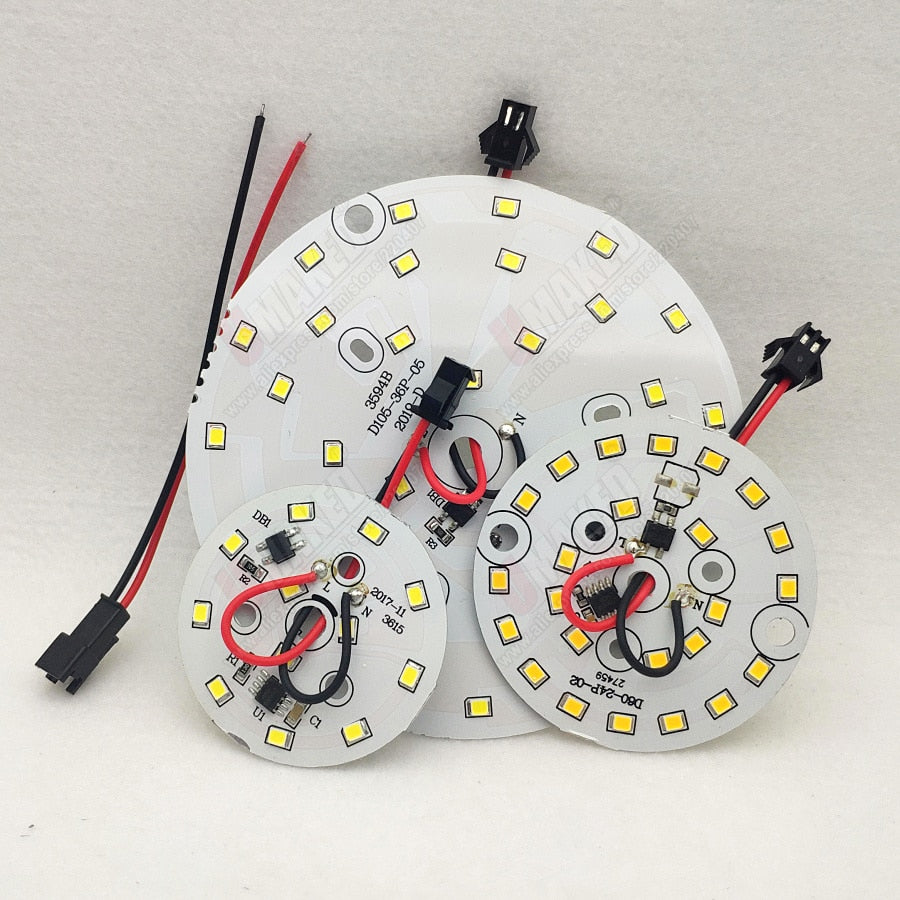 New arrival 12W ac 220V led pcb smd2835 integrated IC driver driverless led cob bead for bulb downlight 7W 9W diy aluminum board