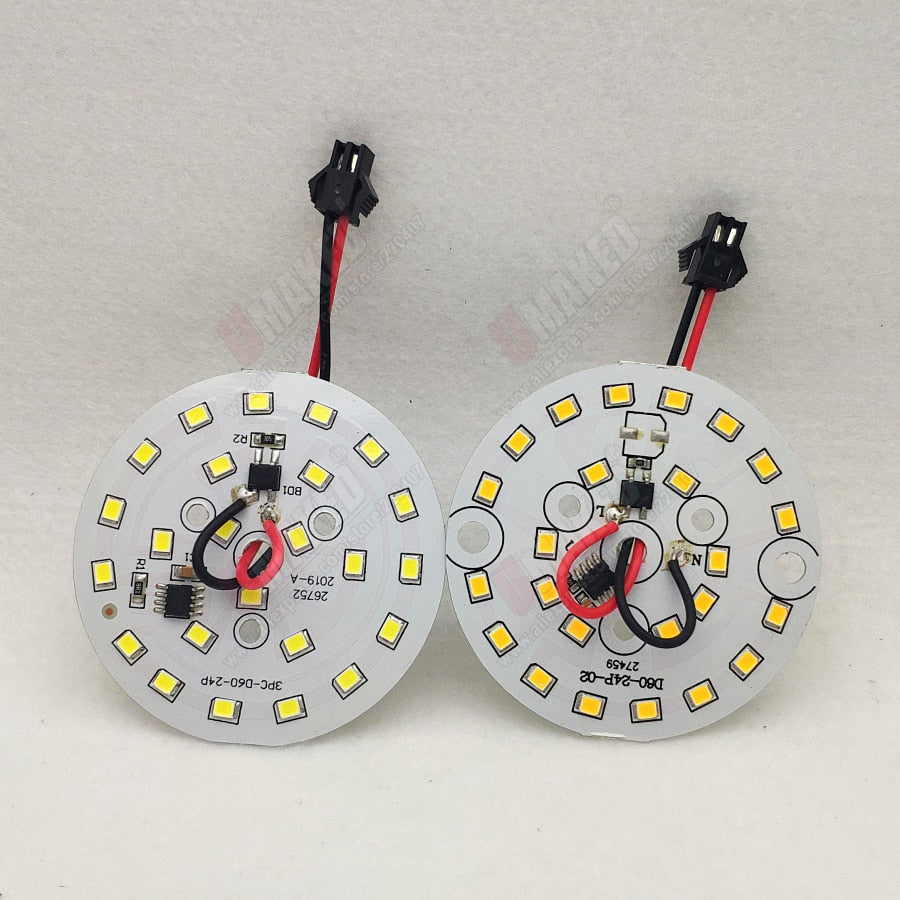 New arrival 12W ac 220V led pcb smd2835 integrated IC driver driverless led cob bead for bulb downlight 7W 9W diy aluminum board