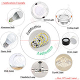 New arrival 12W ac 220V led pcb smd2835 integrated IC driver driverless led cob bead for bulb downlight 7W 9W diy aluminum board