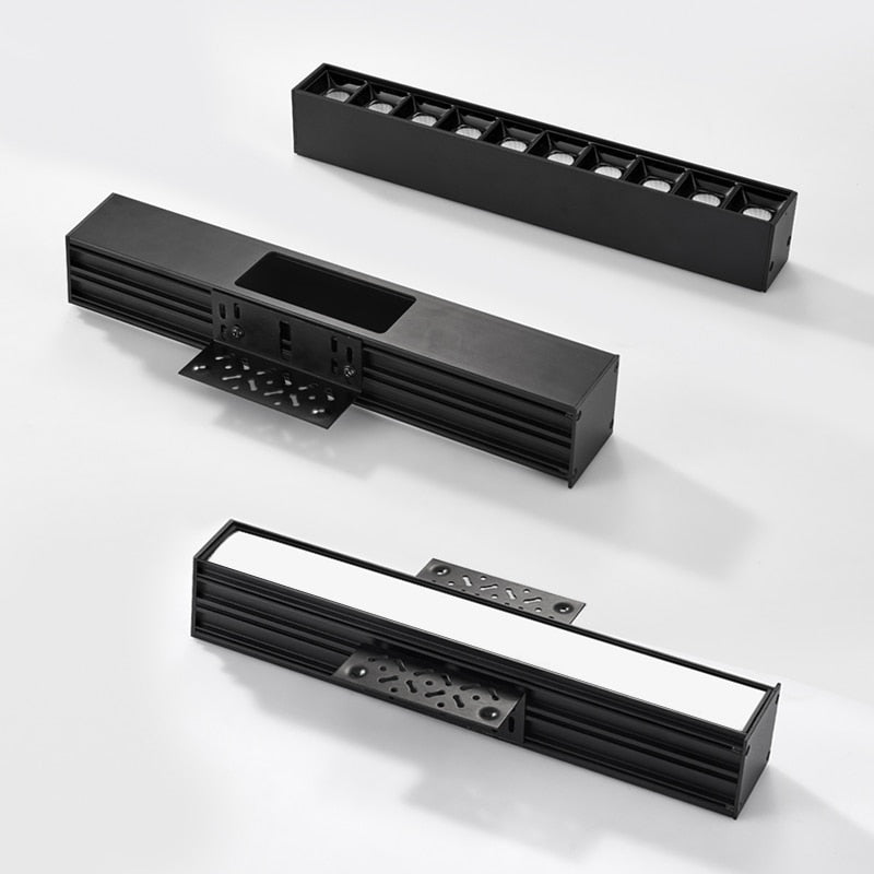 LED Downlights 5W 10W 15W Frameless Ceiling Embedded Pure Aluminum Profile Linear flush mounting Downlight Recessed Focus Dimming led Bar Light