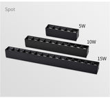 LED Downlights 5W 10W 15W Frameless Ceiling Embedded Pure Aluminum Profile Linear flush mounting Downlight Recessed Focus Dimming led Bar Light