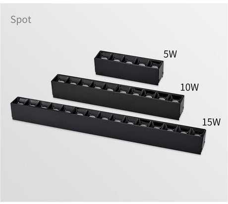 LED Downlights 5W 10W 15W Frameless Ceiling Embedded Pure Aluminum Profile Linear flush mounting Downlight Recessed Focus Dimming led Bar Light