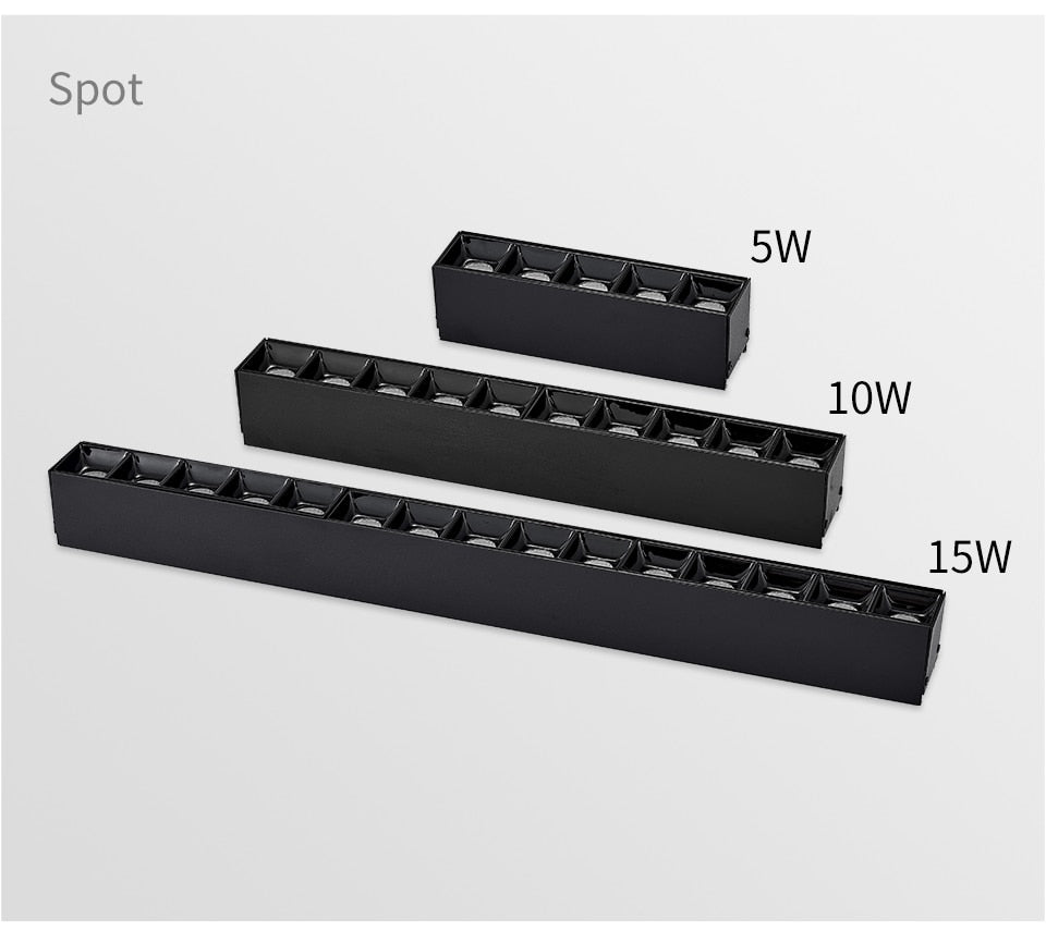 LED Downlights 5W 10W 15W Frameless Ceiling Embedded Pure Aluminum Profile Linear flush mounting Downlight Recessed Focus Dimming led Bar Light