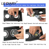 Grille Light Three LED Downlight Frame Fixtures MR16 Fitting 12-260V Recessed GU10 Bulb Replaceable Downlights