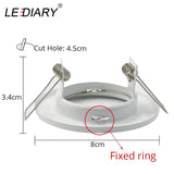 Grille Light Three LED Downlight Frame Fixtures MR16 Fitting 12-260V Recessed GU10 Bulb Replaceable Downlights