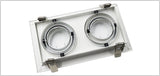 Grille Light Three LED Downlight Frame Fixtures MR16 Fitting 12-260V Recessed GU10 Bulb Replaceable Downlights