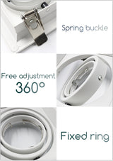 Grille Light Three LED Downlight Frame Fixtures MR16 Fitting 12-260V Recessed GU10 Bulb Replaceable Downlights