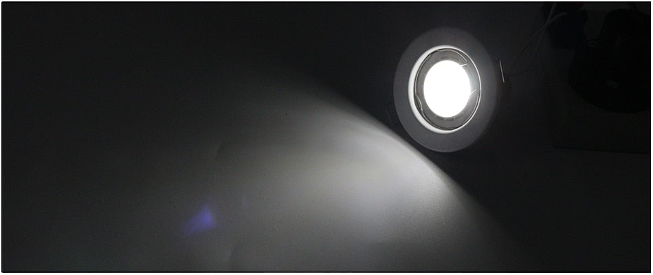 Grille Light Three LED Downlight Frame Fixtures MR16 Fitting 12-260V Recessed GU10 Bulb Replaceable Downlights