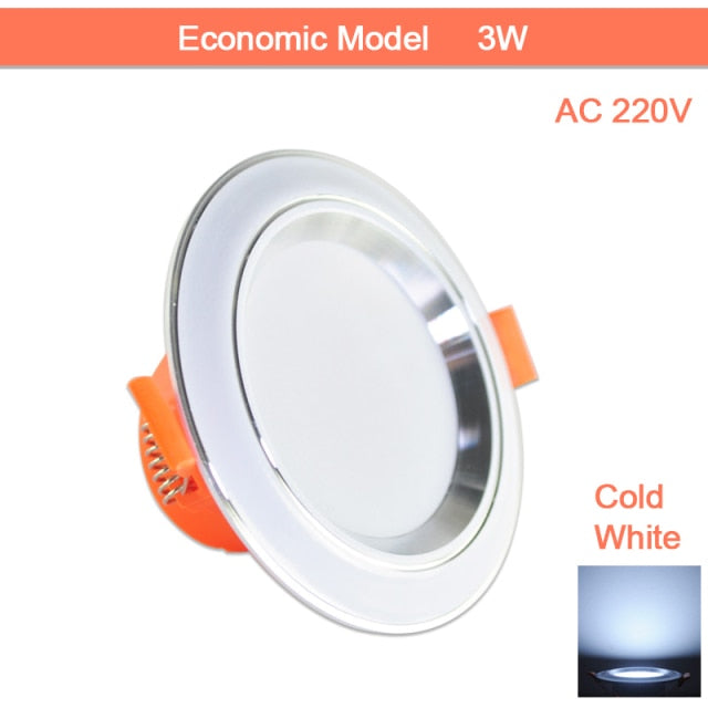 Downlight gold Silver White Ultra Thin Aluminum led downlight 3W 5W 9W 12W 15W 18W AC220V 240V Round Recessed LED Spot Lighting