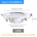 Kaguyahime 220V 110V Aluminum LED Downlights 3W 5W 10W 15W Led Lamp Living Room High Bright LED Spot Down Light Indoor Lighting