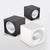 Square White/Black Dimmable Surface Mounted Ceiling Downlight High Power 8W 12W 15W 20W Ceiling Spot Light 3000K/4000K/6000K