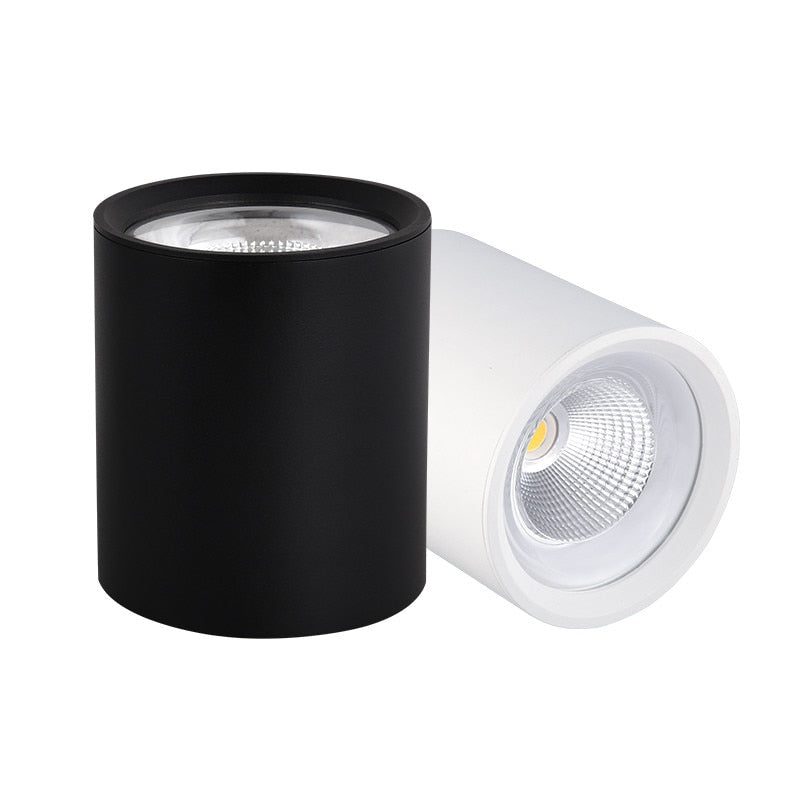 Square White/Black Dimmable Surface Mounted Ceiling Downlight High Power 8W 12W 15W 20W Ceiling Spot Light 3000K/4000K/6000K