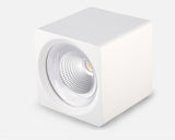 Square White/Black Dimmable Surface Mounted Ceiling Downlight High Power 8W 12W 15W 20W Ceiling Spot Light 3000K/4000K/6000K