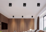 Square White/Black Dimmable Surface Mounted Ceiling Downlight High Power 8W 12W 15W 20W Ceiling Spot Light 3000K/4000K/6000K