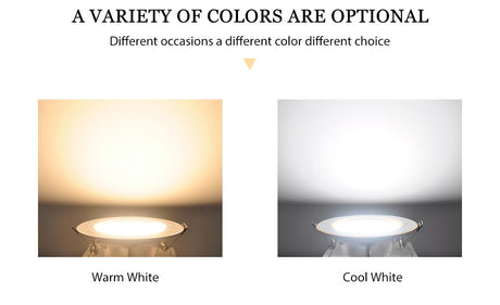  LED Downlight AC 220V 230V 240V Silver Body Ceiling light 5W 9W 12W 15W 18W Led spotlight for living room