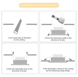  LED Downlight AC 220V 230V 240V Silver Body Ceiling light 5W 9W 12W 15W 18W Led spotlight for living room