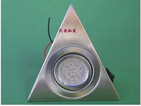 Hot LED Closet Cabinet Lamp Kitchen Under Cabinet Lighting Triangle Led Light Stainless Steel Downlight for Wardrobe Cupboard