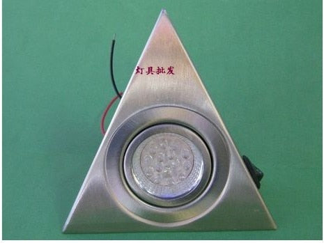 Hot LED Closet Cabinet Lamp Kitchen Under Cabinet Lighting Triangle Led Light Stainless Steel Downlight for Wardrobe Cupboard