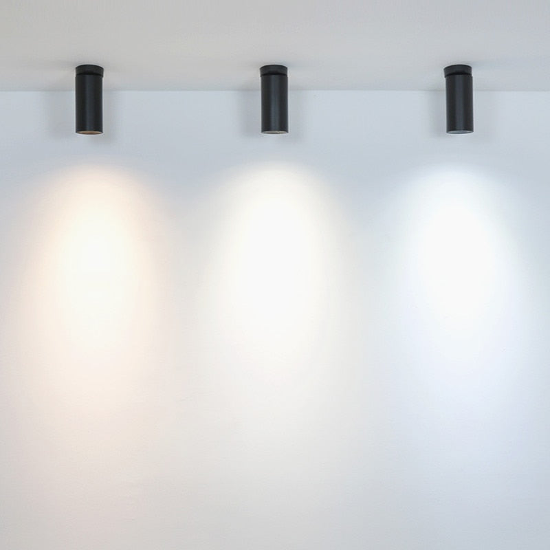 Surface Mounted LED Downlights Foldable 360° Rotatable COB LED Ceiling Spot lights 12W15W20W LED Lamps Background Wall Lighting