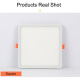 T-SUNRISE Ultra-thin 220V LED Downlight 6W 8W 15W 20W LED Ceiling Round Square Recessed Lamp LED Panel Light For Bedroom Kitchen
