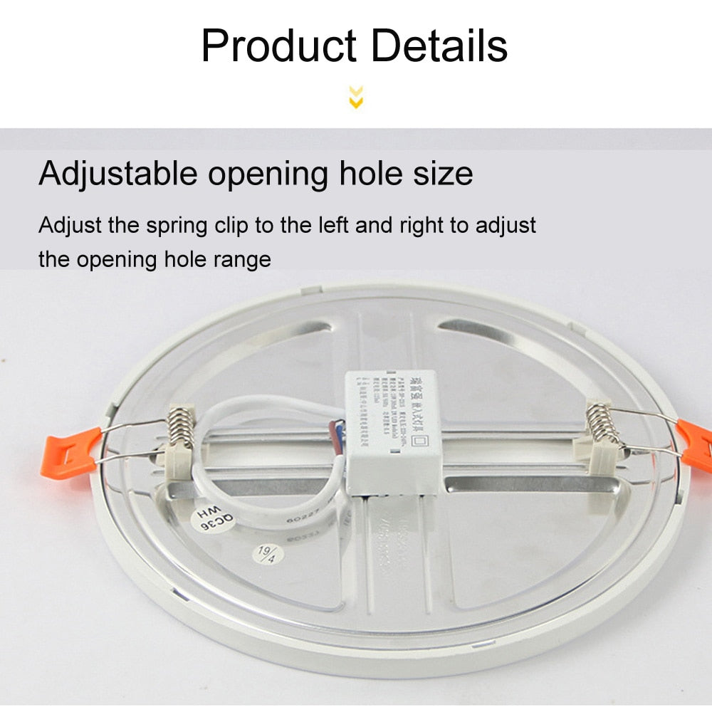 T-SUNRISE Ultra-thin 220V LED Downlight 6W 8W 15W 20W LED Ceiling Round Square Recessed Lamp LED Panel Light For Bedroom Kitchen