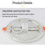 T-SUNRISE Ultra-thin 220V LED Downlight 6W 8W 15W 20W LED Ceiling Round Square Recessed Lamp LED Panel Light For Bedroom Kitchen