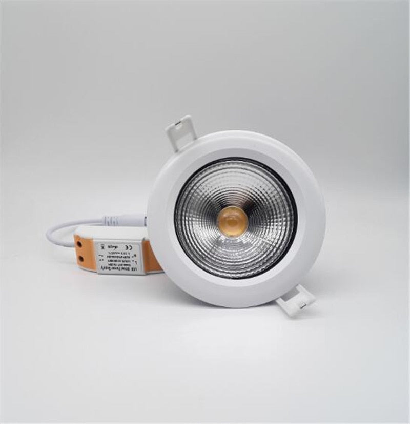 COB Waterproof LED Downlight 20W Recessed Down Light 15W Ceiling Bedroom LED Lamp + Driver Warranty 3 years