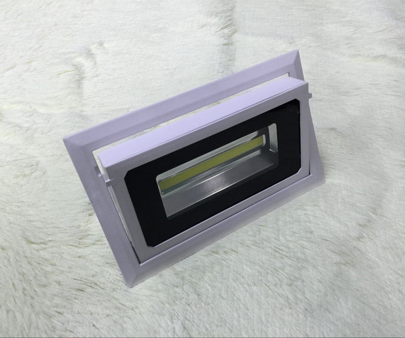 LED 5pcs/lot Downlight 50W COB Spot Rectangular Recessed Ceiling Downlight Rotatable Adjustable Downlight