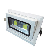 LED Downlight 40w 50W 4pcs/lot COB Rectangular Recessed Ceiling Down Light Rotatable Adjustable Downlight Indoor Lighting