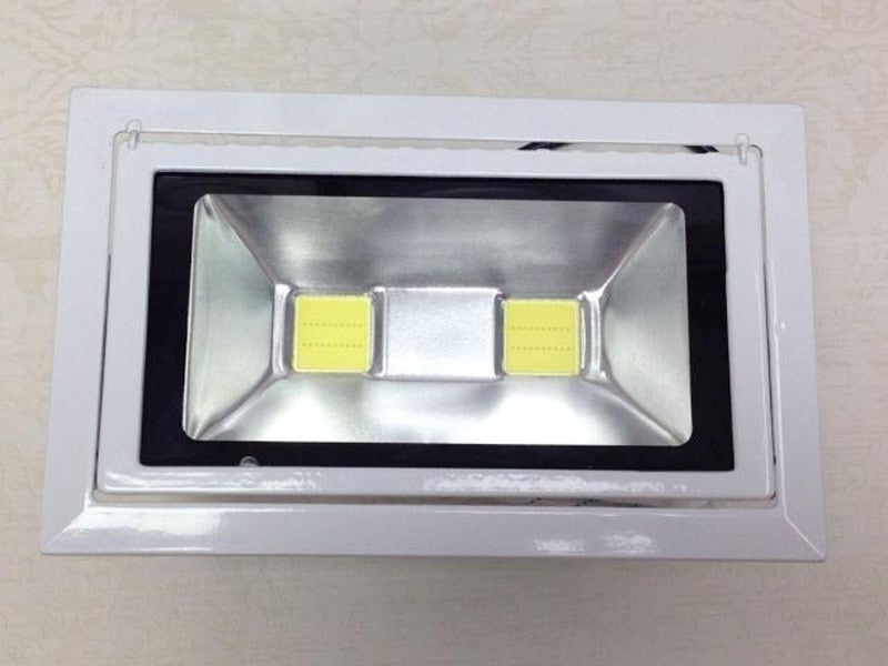 LED Downlight 40w 50W 4pcs/lot COB Rectangular Recessed Ceiling Down Light Rotatable Adjustable Downlight Indoor Lighting