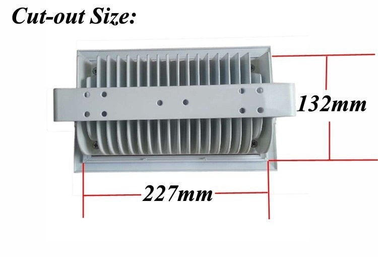 LED Downlight 40w 50W 4pcs/lot COB Rectangular Recessed Ceiling Down Light Rotatable Adjustable Downlight Indoor Lighting