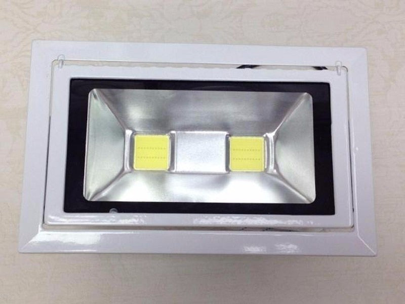 LED Downlight 40w 50W 4pcs/lot COB Rectangular Recessed Ceiling Down Light Rotatable Adjustable Downlight Indoor Lighting