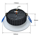 2.4G 12W Dimmable Recessed LED Downlight for Home Lighting Spot Light  AC176 - 265V