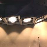  LED 2019 2X9W 2X15W 2X25W 2X40W Rectangular Dimmable Grille Lights Downlight Recessed Ceiling Lamp