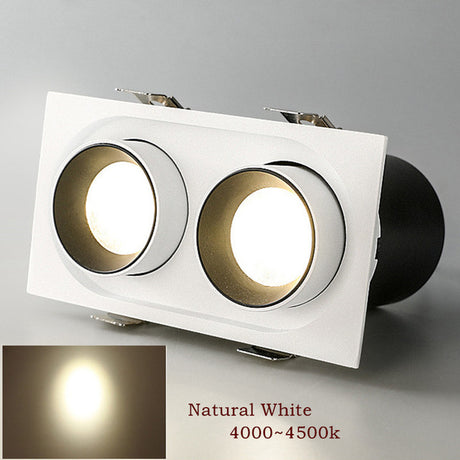 Telescopic Recessed LED Downlight Indoor LED Ceiling Lamp 14W 20W Dimmable High Brightness LED Spot Lamp 360° Rotation Lighting