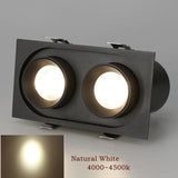 Telescopic Recessed LED Downlight Indoor LED Ceiling Lamp 14W 20W Dimmable High Brightness LED Spot Lamp 360° Rotation Lighting