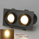 Telescopic Recessed LED Downlight Indoor LED Ceiling Lamp 14W 20W Dimmable High Brightness LED Spot Lamp 360° Rotation Lighting