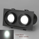 Telescopic Recessed LED Downlight Indoor LED Ceiling Lamp 14W 20W Dimmable High Brightness LED Spot Lamp 360° Rotation Lighting