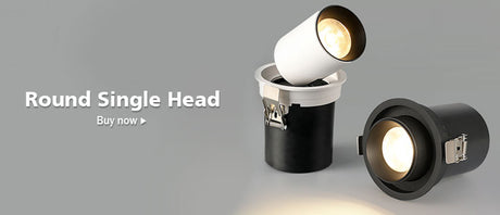 Telescopic Recessed LED Downlight Indoor LED Ceiling Lamp 14W 20W Dimmable High Brightness LED Spot Lamp 360° Rotation Lighting