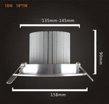 Modern High Power 18W LED Living Room DownLights Cabinet Porch Hallway Down Lamps Lighting Fixtures