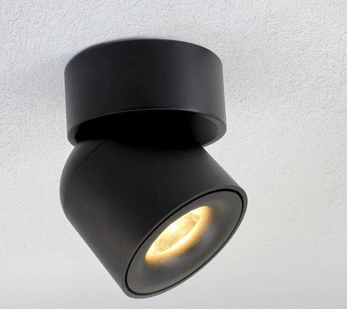 LED Surface Mounted Ceiling Downlight Adjustable 90 degrees Nordic Spotlight for indoor Foyer, Living Room AC 90-260V