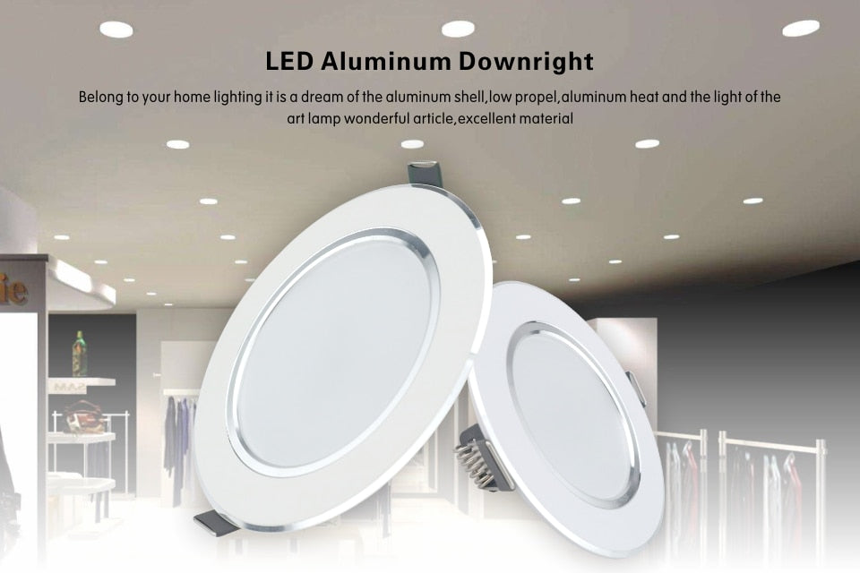 LED Downlight 3W 5W 7W 9W 12W Round Recessed Lamp 220V 230V 240V Led Bulb Bedroom Kitchen Indoor LED Spot Lighting